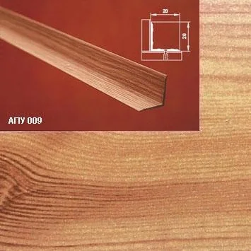 Порог АПУ 009 алюминиевый 1350*20*20 мм угловой внутренний (17 ель)