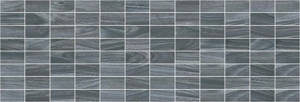 Плитка LAPARET Zen Декор мозаичный чёрный 20х60 арт.MM60068