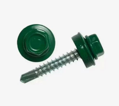 Саморез кровельный 5,5x19 сверло №3 (зелёный моx) RAL 6005 (уп 70шт) Biskrep Саморез кровельный 5,5x19 сверло №3 (зелёный моx) RAL 6005 (уп 70шт) Biskrep