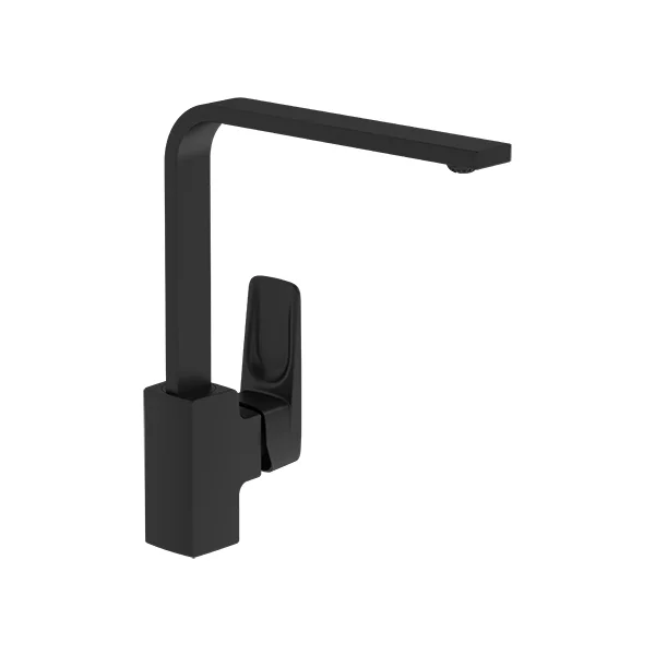 Смеситель Vitra Root Square для кухни, цвет чёрный матовый