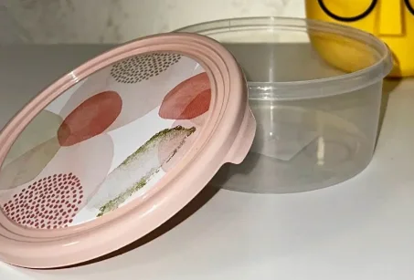 Контейнер для продуктов ПАСТЕЛЬ 0,5 л круглый