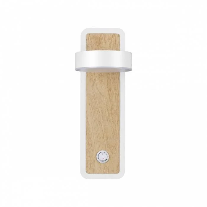 Бра 5630/5WL LEDIO LN23 036 белый, под дерево LED 5W 3000K 265Лм 220V LELAND