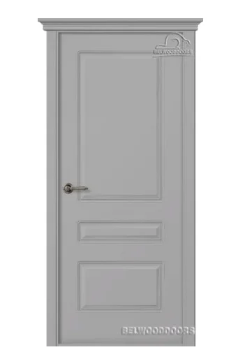 Дверь BELWOODDOORS "Роялти" глухая 70 (21-8) эмаль светло - серый