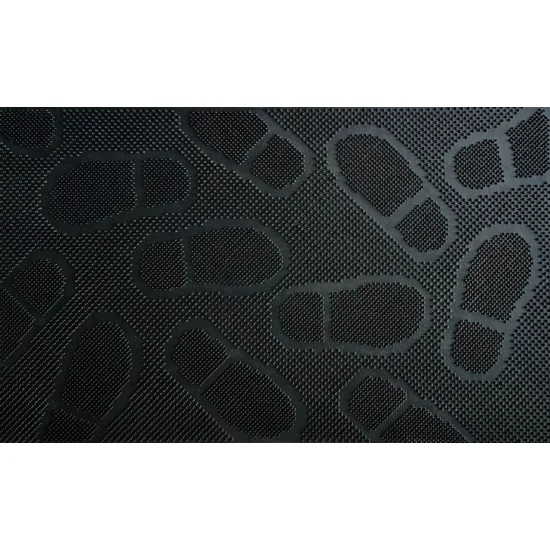 Коврик фактурный придверный 45х75см Fotspar резиновый черный Blabar