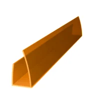 Профиль торцевой (для поликарбоната) UP 6*2100мм (оранжевый)