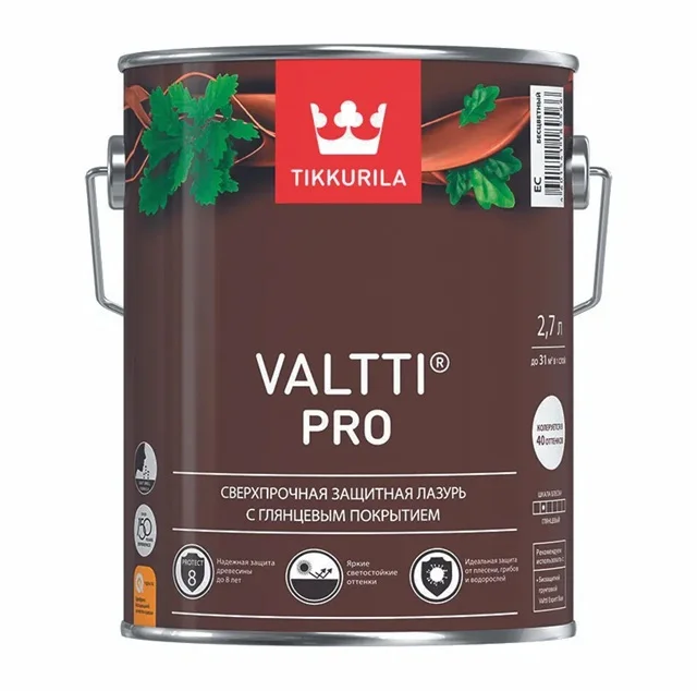 Антисептик-лазурь Tikkurila VALTTI PRO 2,7 л тик