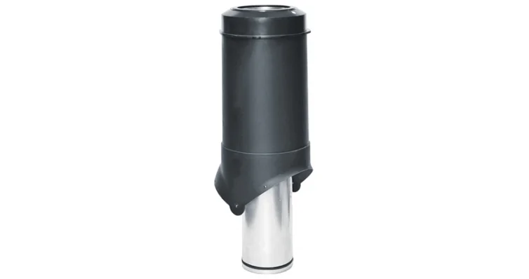 Выход вытяжки вентиляционный изолированный KROVENT Pipe-VT 150is 150/206/500 черный