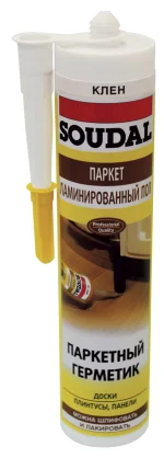 Герметик паркетный акриловый СОУДАЛ под сосну 280 мл ( Т-ра перевозки не ниже +5град)