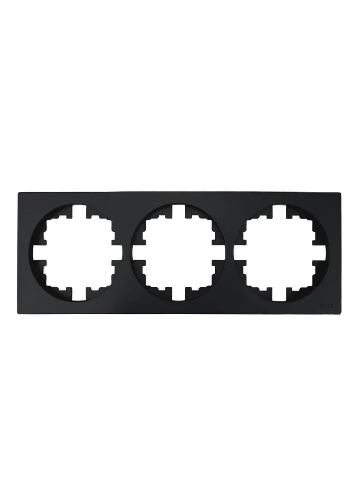 Рамка трехместная Lezard OSEN чёрный бархат