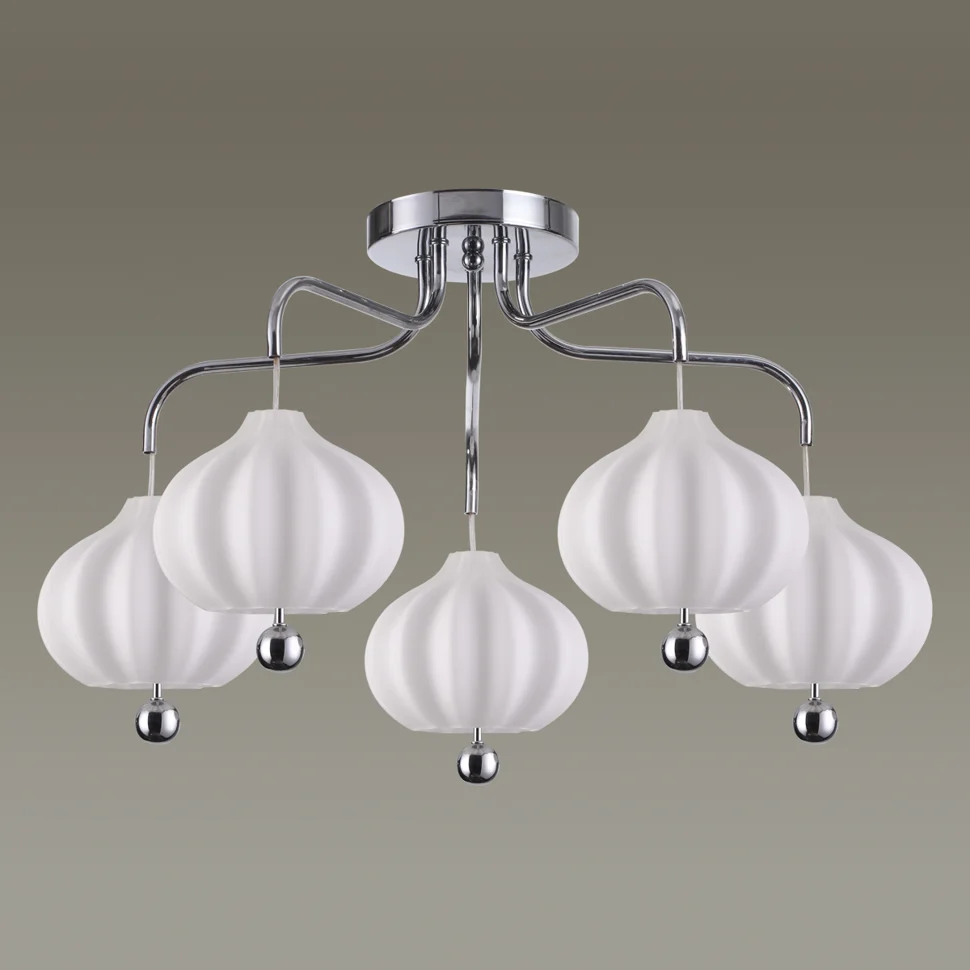 Люстра 4458/5C COMFI LN20 084 хром, белый E27 5*60W 220V JULIET*