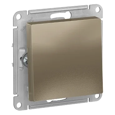 Механизм выключателя 1-кл. СП AtlasDesign 10А IP20 (сх. 1) 10AX шампань Schneider Electric ATN000511