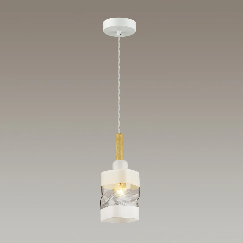 Подвес 4491/1 COUNTY LN21 202 белый, дерево E27 60W 220V BONNIE