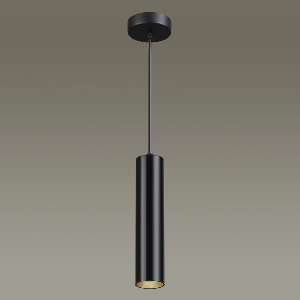 Подвес 3872/1L HIGHTECH ODL19 265 черный GU10 1*50W 220V KIKO