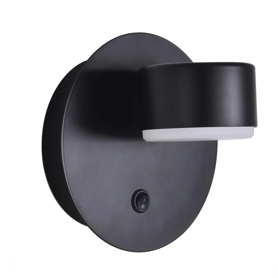Бра 8344/1W COMFI LN26 251 черный, металл GX53 LED 1*7W 220V TORINA