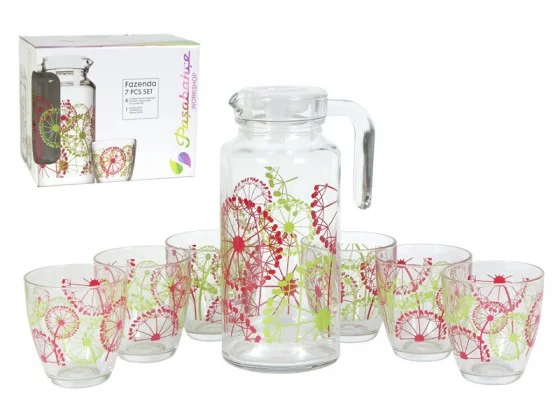 Набор питьевой PSB 95972BD1 6 стаканов + кувшин ФАЗЕНДА Набор питьевой PSB 95972BD1 6 стаканов + кувшин ФАЗЕНДА