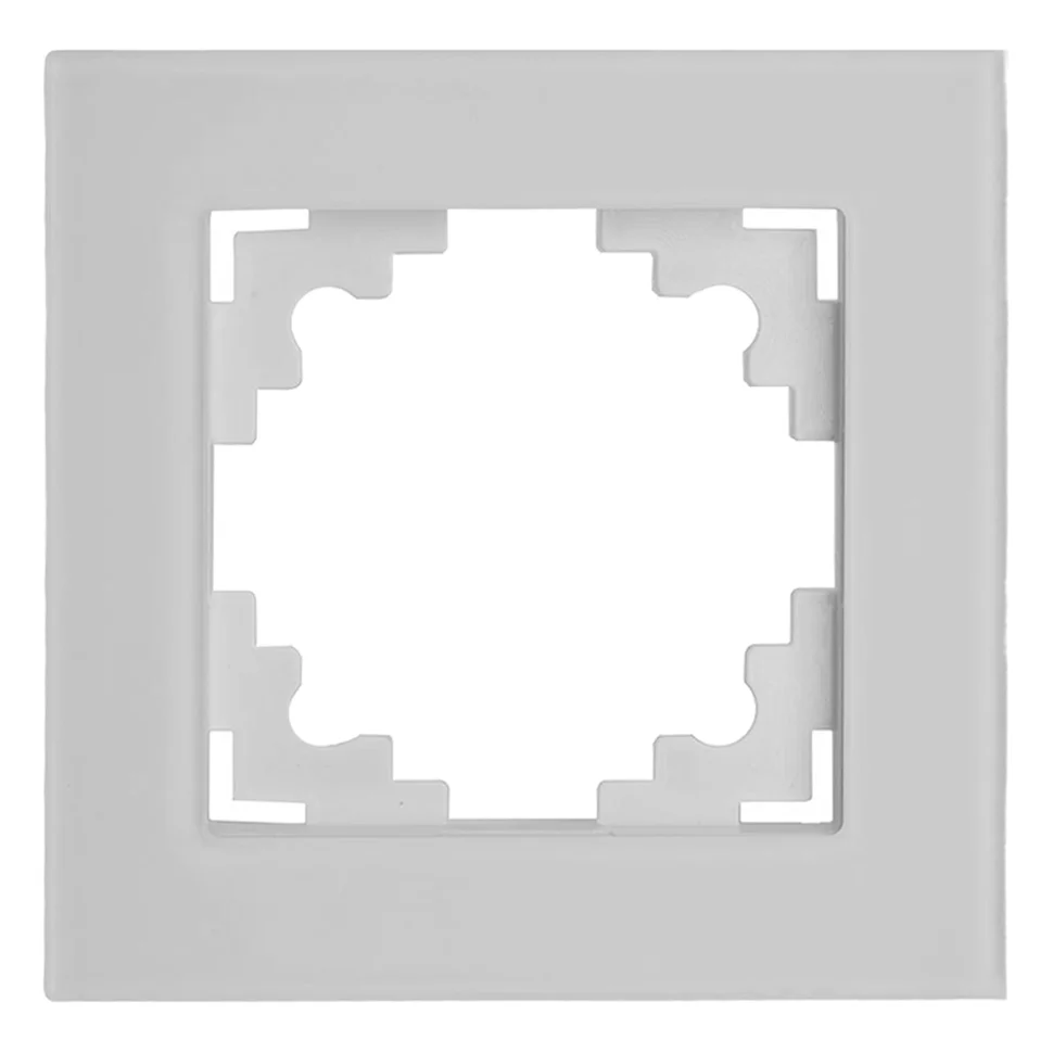 Рамка одноместная STEKKER Катрин белый матовый стекло (GFR00-7001-01M) Рамка одноместная STEKKER Катрин белый матовый стекло (GFR00-7001-01M)