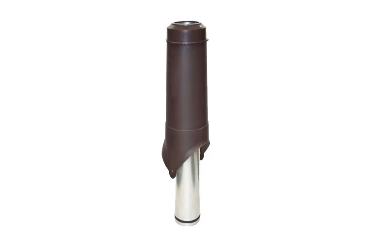 Выход вытяжки вентиляционный изолированный KROVENT Pipe-VT 125is 125/206/700 коричневый