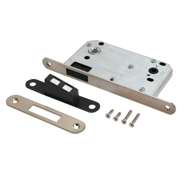 Защелка сантехническая магнитная АЛЛЮР АРТ 5300-MU-WC SN мат.никель с фиксатором