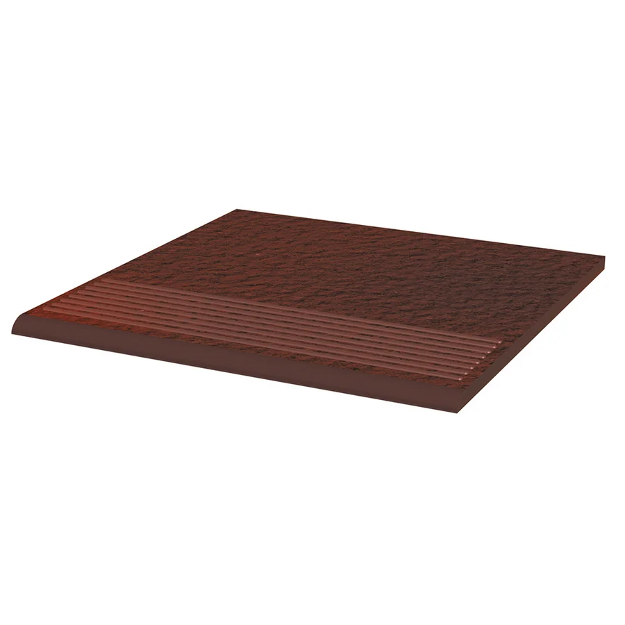 Клинкер Paradyz CLOUD Brown Duro Ступень простая структурная 29,5*29,5