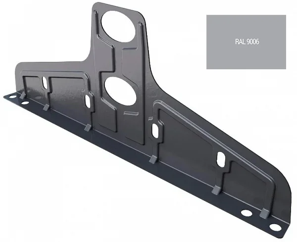 Кронштейн для снегозадержателя трубчатого универсальный Русский Рубеж 2.0, 20х40мм, RAL 9006 Кронштейн для снегозадержателя трубчатого универсальный Русский Рубеж 2.0, 20х40мм, RAL 9006