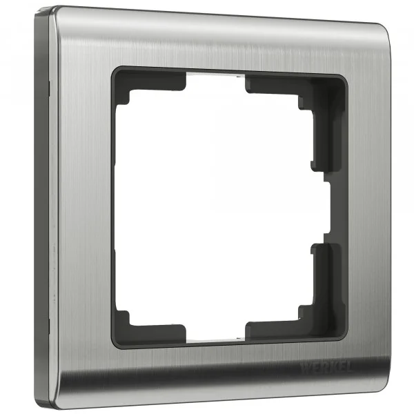 Рамка 1-местная Werkel Metallic, глянцевый никель, WL02-Frame-01, W0011602*