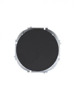 Выключатель одноклавишный СП Lezard OSEN проходной чёрный бархат