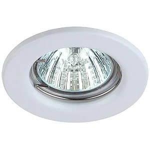 Светильник точечный ЭРА ST1 WH штампованный MR16,12V/220V, 50W белый