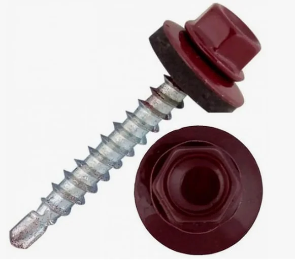 Саморез кровельный 5,5x19 сверло №3 (красное вино) RAL 3005 (уп 70шт) Biskrep Саморез кровельный 5,5x19 сверло №3 (красное вино) RAL 3005 (уп 70шт) Biskrep