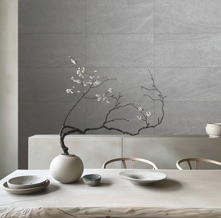 Плитка КЕРАМИН Камерун 1Д рейки темно-серая 600*300*8,5