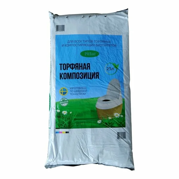 Торф для Биотуалета PitEco (25 л) В25-01