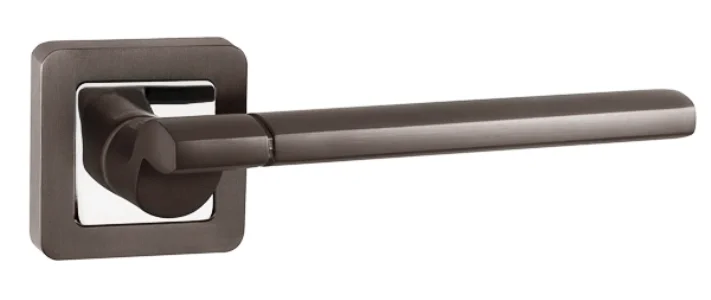 Ручка дверная PUNTO квадратная GALAXY QR GR/CP-23 графит/хром