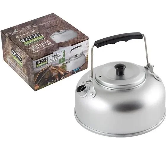 Чайник походный с крышкой CK-071, 1л, алюминий