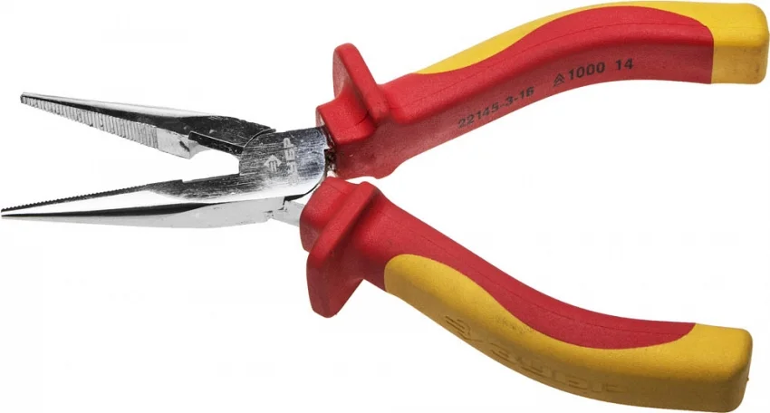 Тонкогубцы 160мм ЗУБР "ЭКСПЕРТ" "ЭЛЕКТРОМОНТАЖНИК", диэлектрические, двухкомпонентная рукоятка, до ~1000В Тонкогубцы 160мм ЗУБР "ЭКСПЕРТ" "ЭЛЕКТРОМОНТАЖНИК", диэлектрические, двухкомпонентная рукоятка, до ~1000В