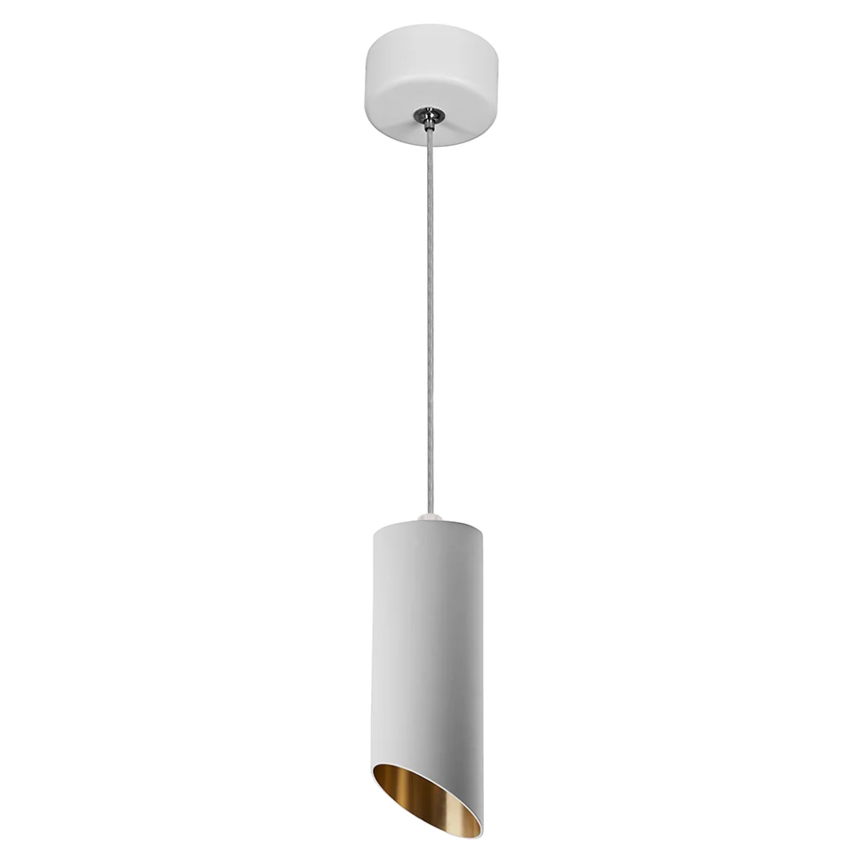 Подвес Feron MR16 35W 230V, белый, золото, D55*H125 ML1818
