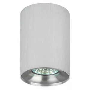 Светильник точечный ЭРА OL1 GU10 SL/CH, D80*100мм, серебро/хром