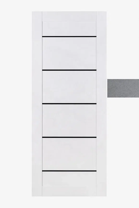 Дверь ТЕРРИ №100 Лофт Тёмный, частичное ЧЕРНОЕ стекло 70, еврошпон