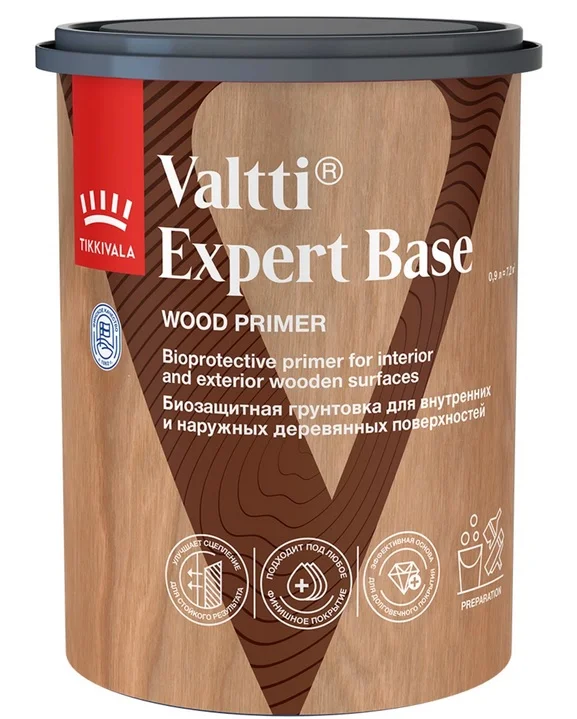 Антисептик грунтовочный Tikkivala VALTTI EXPERT BASE 0,9л Антисептик грунтовочный Tikkivala VALTTI EXPERT BASE 0,9л