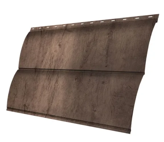 М/сайдинг Блок-Хаус NEW (GL) Print Premium Almond Wood Fresh толщина 0,45мм, размер 0,361*4.55 м.п. (в пленке)
