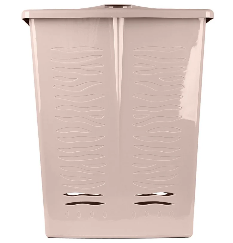 Корзина для белья Keeplex Regular с откидной крышкой 60л 48х34,5х59,5см бежевый топаз