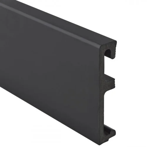 Плинтус SALAG ALPHA Black (черный) 80мм ПВХ гибкий 2,4 м Плинтус SALAG ALPHA Black (черный) 80мм ПВХ гибкий 2,4 м