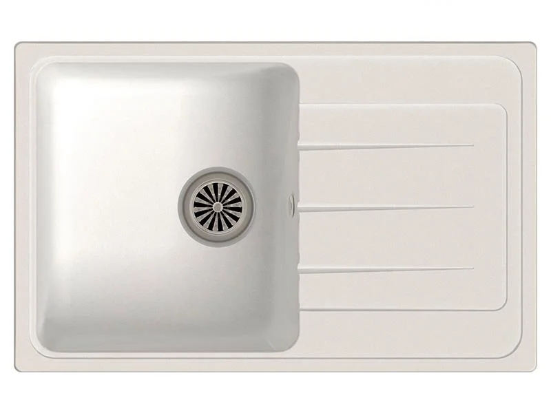 Мойка кварцевая EWIGSTEIN Elegant 50F 1-чаша + крыло 762*480мм иней