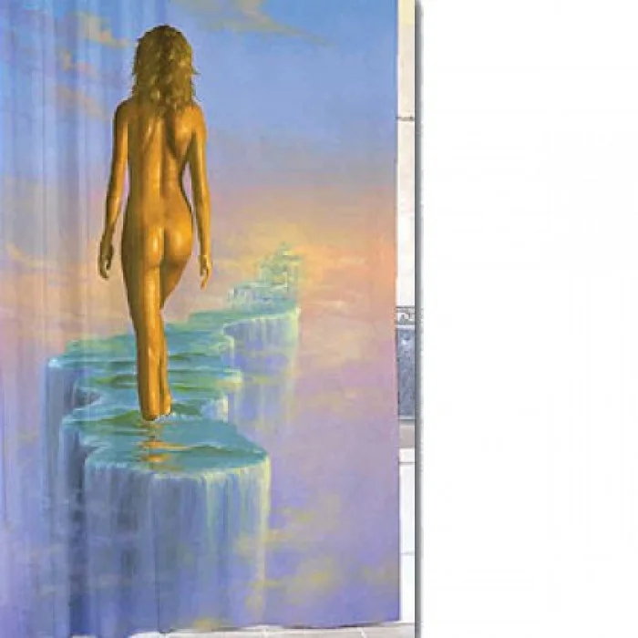 Штора для ванной ZALEL полиэстер, фотопринт, 180*200 см, , арт.DX-009