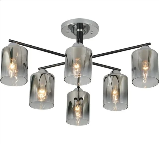 Люстра Risorse 3520-6 CR+BK, 6xE27/40W (64*64*28) Люстра Risorse 3520-6 CR+BK, 6xE27/40W (64*64*28)