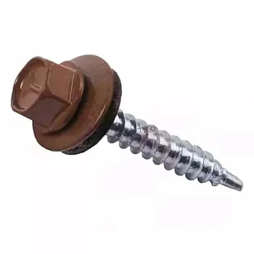 Саморез кровельный 4,8x50 (шоколад) RAL 8017 (ведро №1 50шт) DAXMER