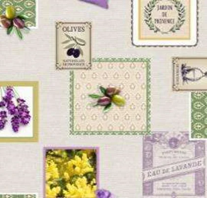 Клеенка ПВХ Флер на тканевой основе 1,4х20м 81537