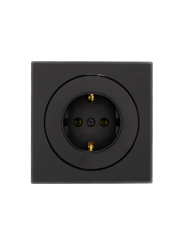 Рамка одноместная горизонтальная Lezard OSEN акриловая черная матовая