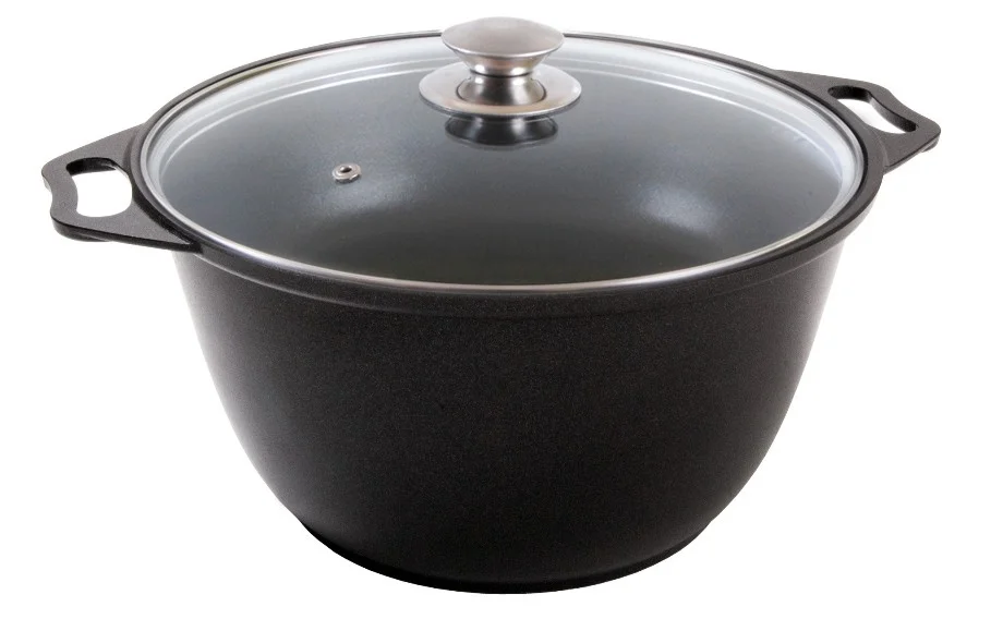 Кастрюля Kukmara к31а со стеклянной крышкой, литая, антипригарное покрытие, 3л Кастрюля Kukmara к31а со стеклянной крышкой, литая, антипригарное покрытие, 3л