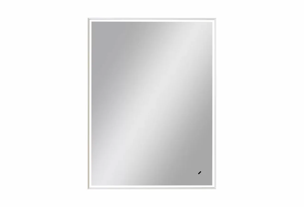 Зеркало Continent Stage White LED, 600х800 с Led подсветкой, реверсивными креплениями и бесконтактным сенсорным выключателем