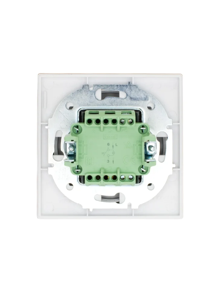 Рамка одноместная горизонтальная Lezard OSEN акриловая белая