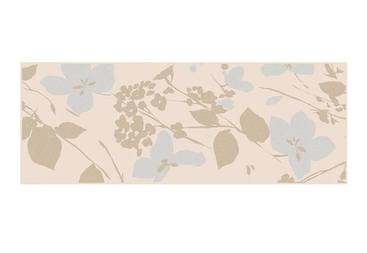 Плитка KERAMA MARAZZI Вилланелла бежевый декор Цветы 15х40 арт.MLD&#92;B67&#92;15084